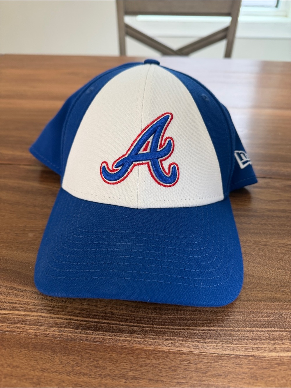 New Era Blue and White Atlanta 'A' Logo Cap